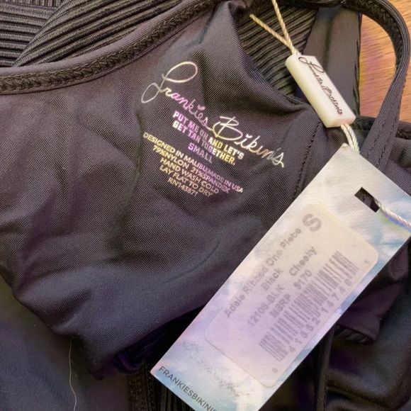 Black Adele Frankie’s Bikinis One Piece - Picture 3 of 5